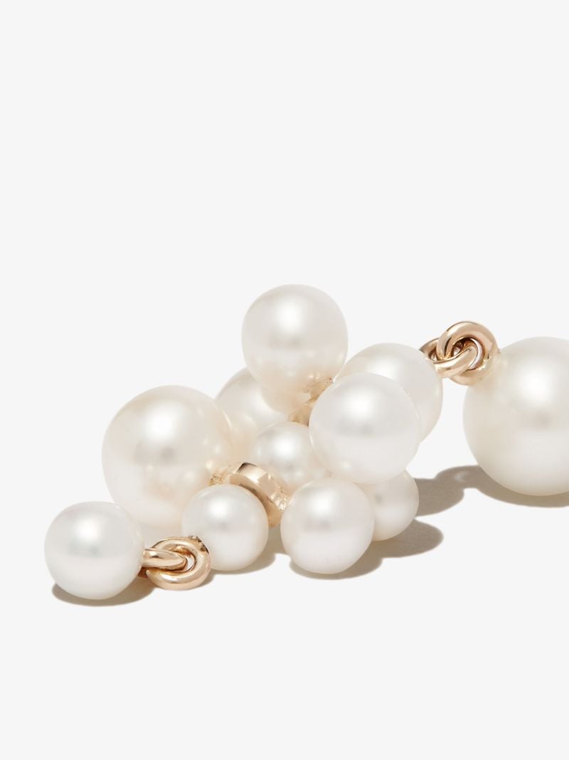 14k Yellow Gold Petite Celli Pearl Earring