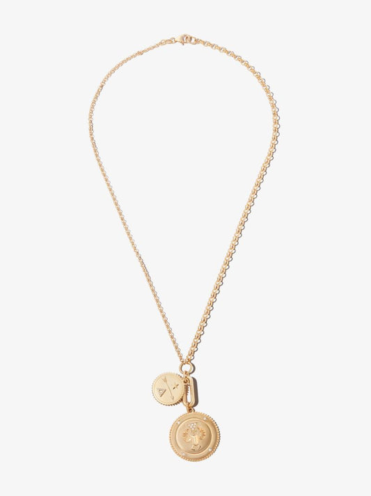 18k Yellow Gold Dream Protection Medium Belcher Chain Diamond Necklace