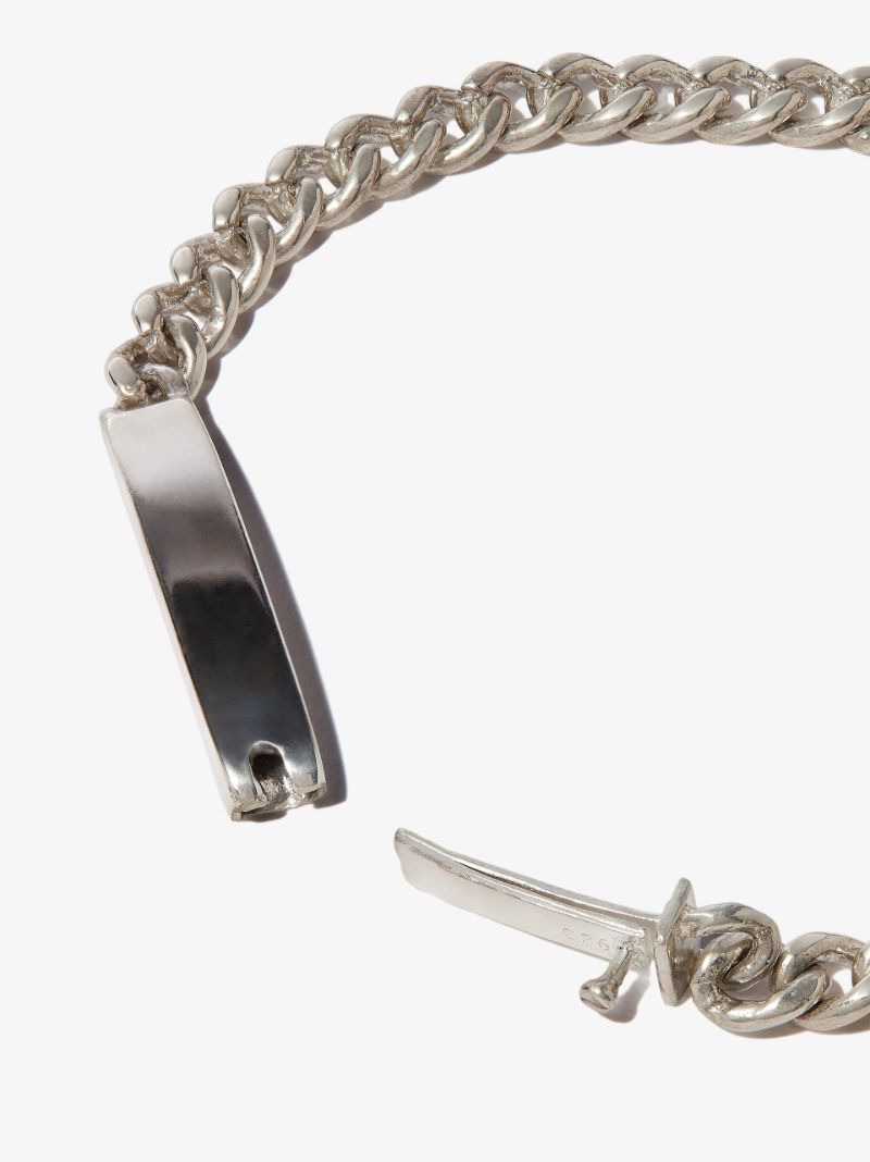 Sterling Silver Watts Id Chain Bracelet