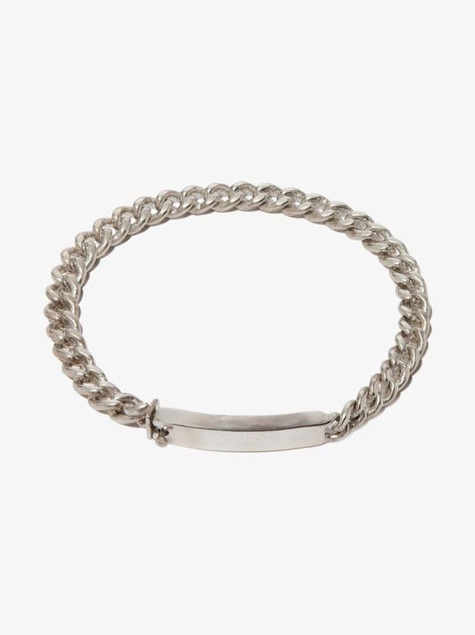 Sterling Silver Watts Id Chain Bracelet