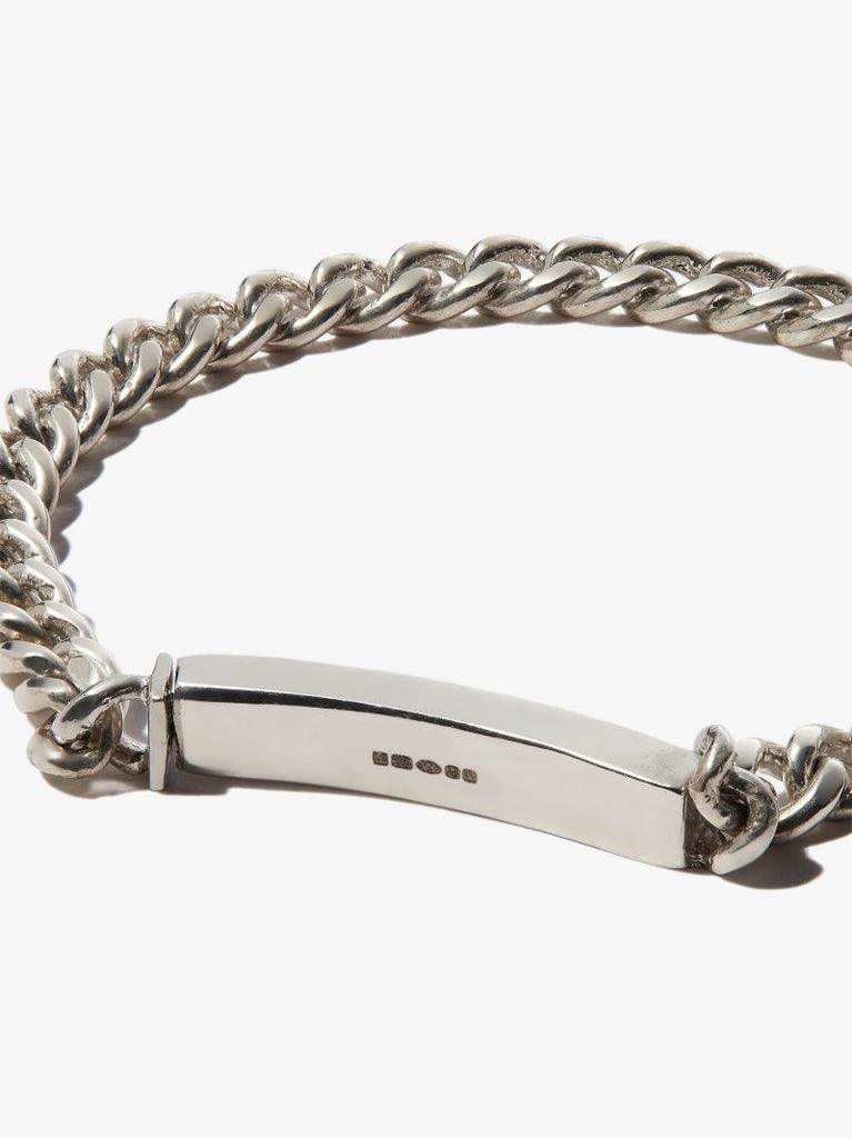 Sterling Silver Watts Id Chain Bracelet