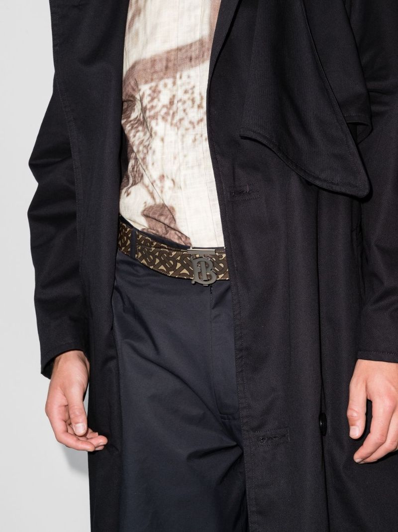 Brown Tb Monogram Reversible Belt