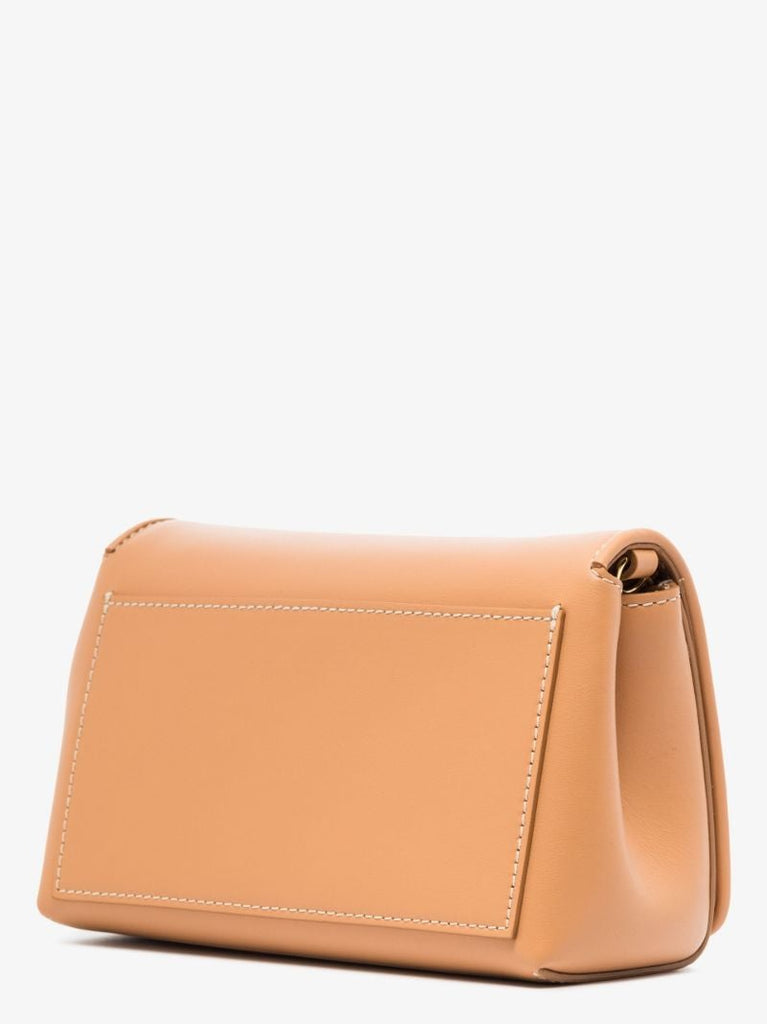 Neutral Hackberry Leather Cross Body Bag