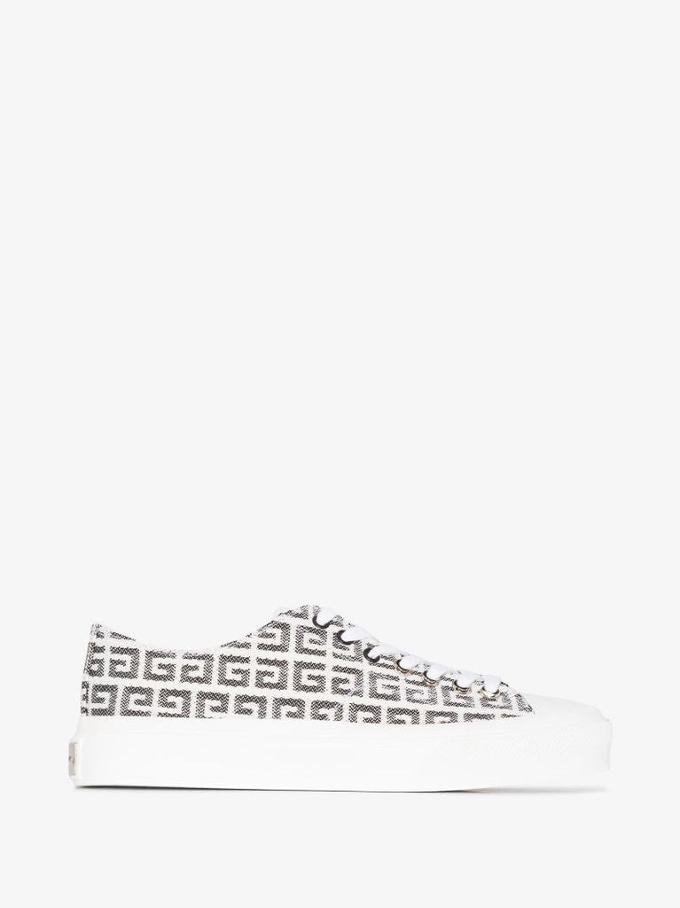 Black and White City 4g Jacquard Sneakers
