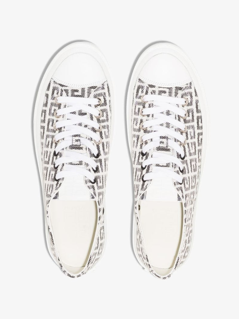 Black and White City 4g Jacquard Sneakers