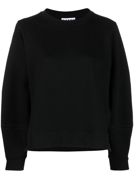 Black Balloon Sleeve Sweatshirt