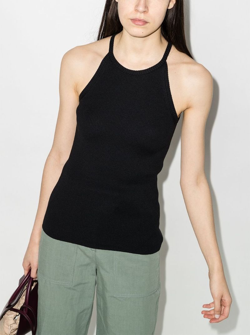 Sleeveless Scoop Neck Vest Top