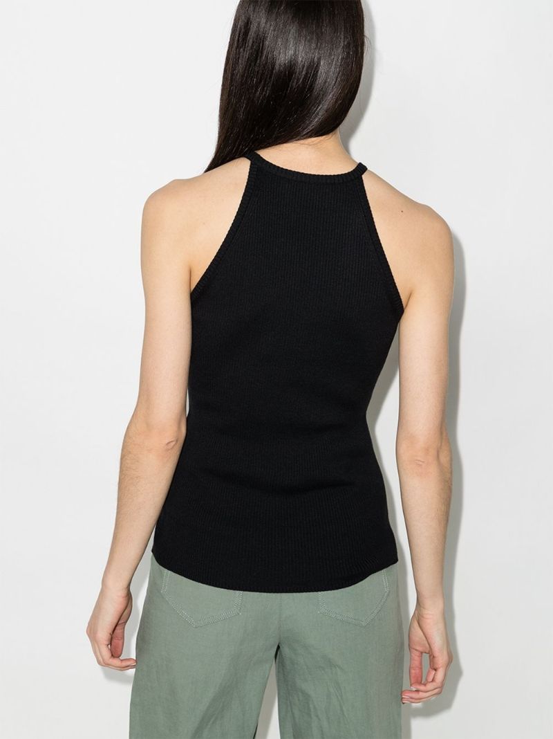Sleeveless Scoop Neck Vest Top