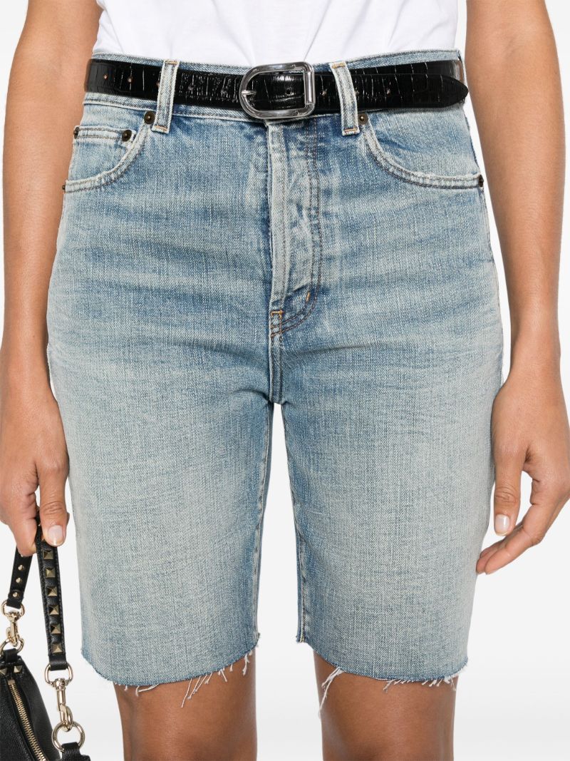 Blue Denim Bermuda Shorts