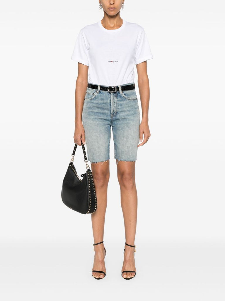 Blue Denim Bermuda Shorts