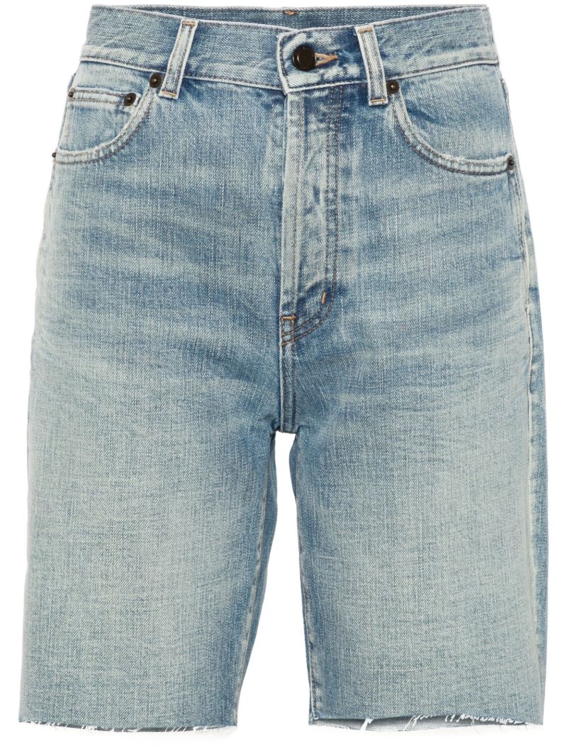 Blue Denim Bermuda Shorts