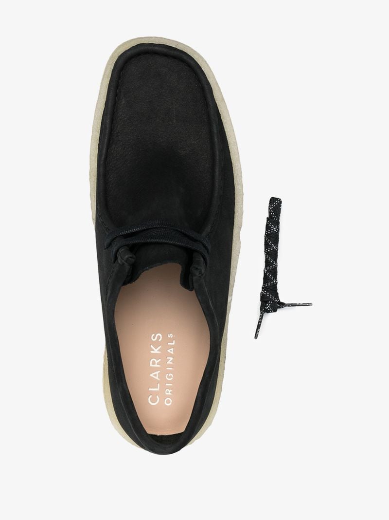 Black Wallabee Cup Suede Shoes