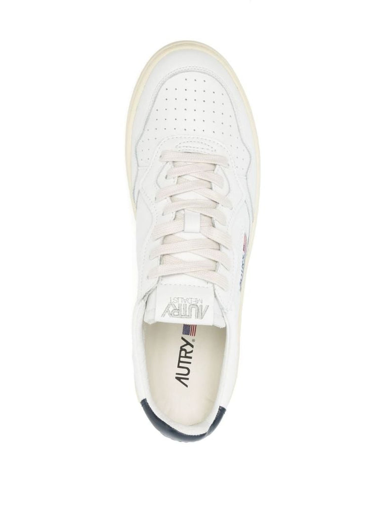 White Medalist Low-top Leather Sneakers
