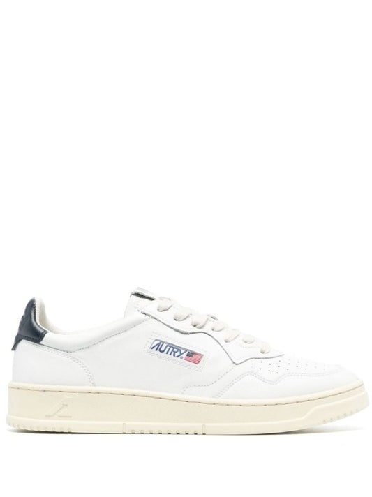 White Medalist Low-top Leather Sneakers