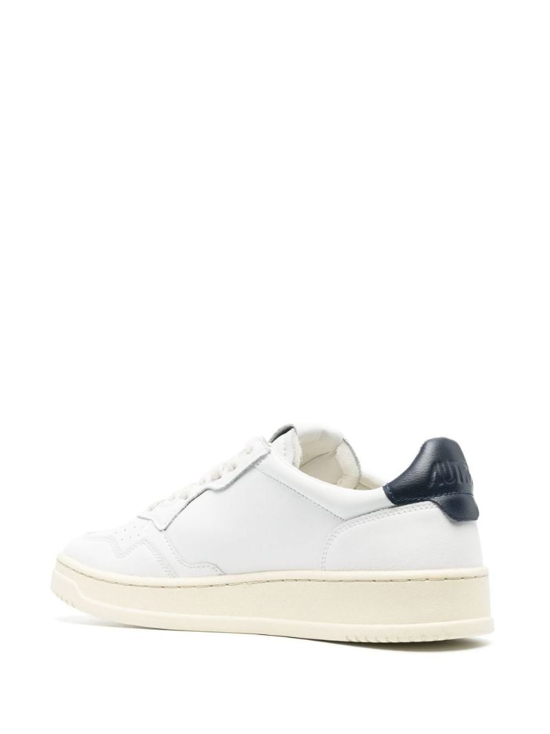 White Medalist Low-top Leather Sneakers