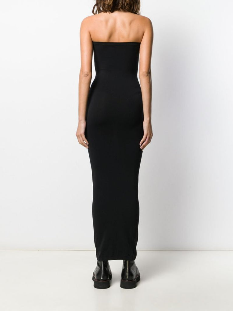 Black Fatal Strapless Maxi Dress