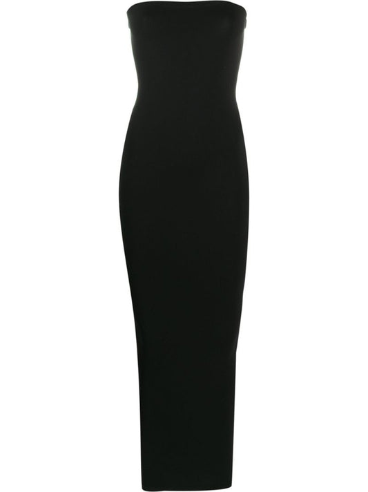 Black Fatal Strapless Maxi Dress
