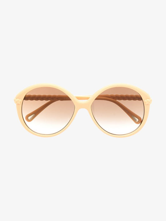 Neutral Billie Round Sunglasses