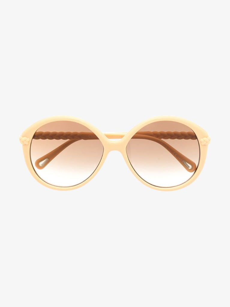 Neutral Billie Round Sunglasses