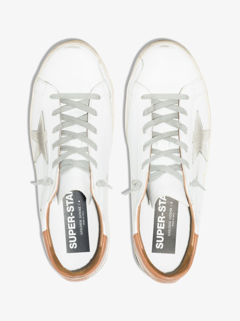 White Super-star Leather Sneakers