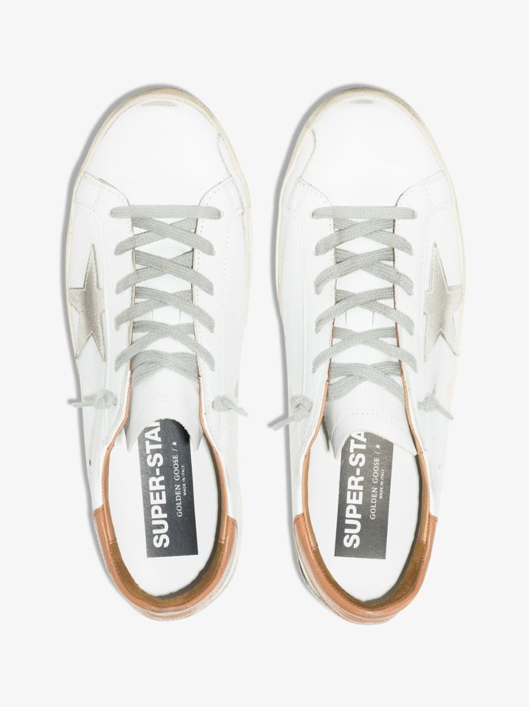 White Super-star Leather Sneakers