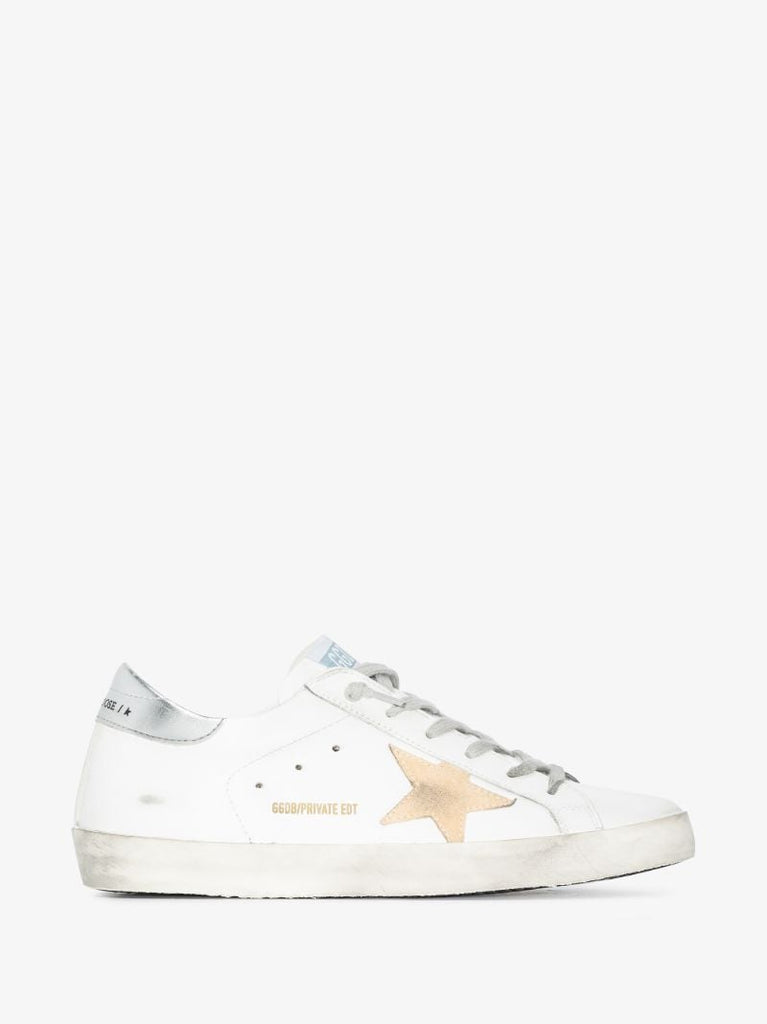 White Super-star Leather Sneakers