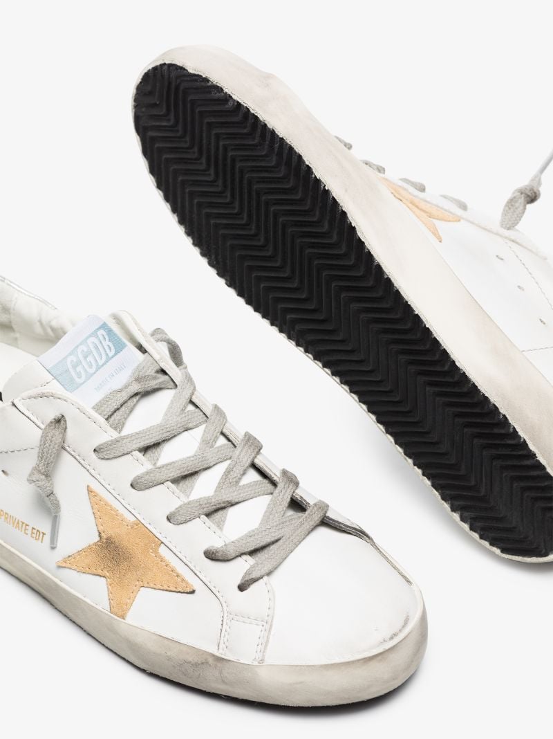 White Super-star Leather Sneakers
