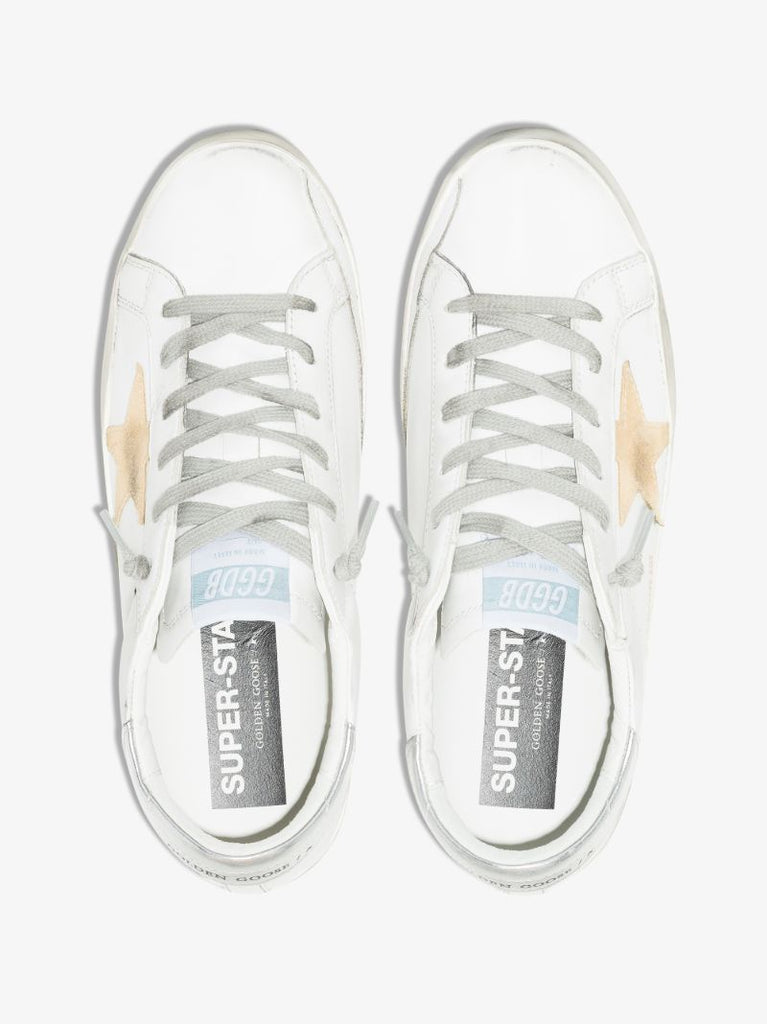 White Super-star Leather Sneakers