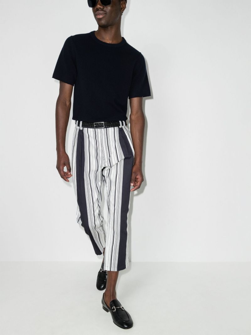 Striped Cropped Trousers