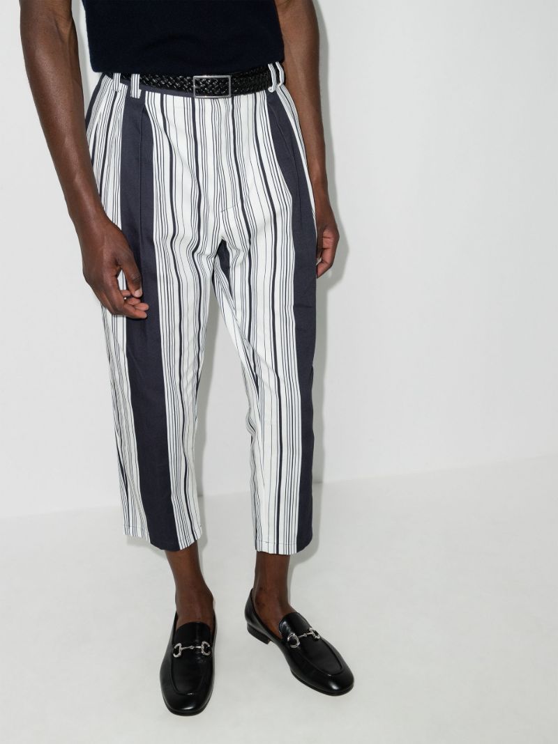 Striped Cropped Trousers