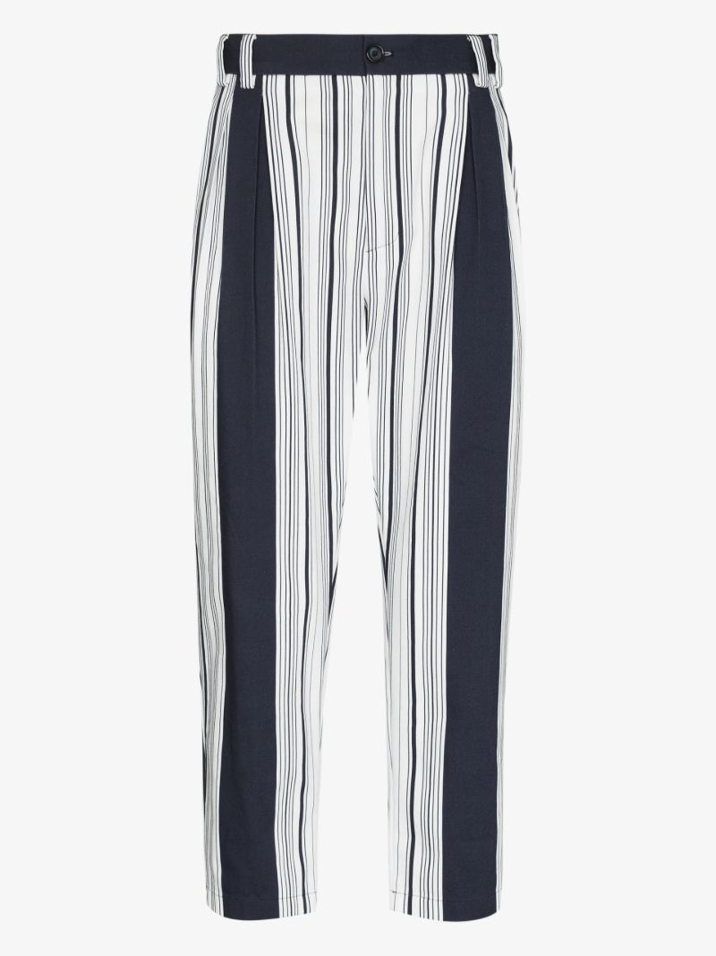 Striped Cropped Trousers