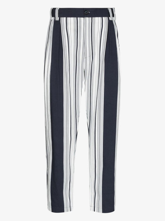 Striped Cropped Trousers