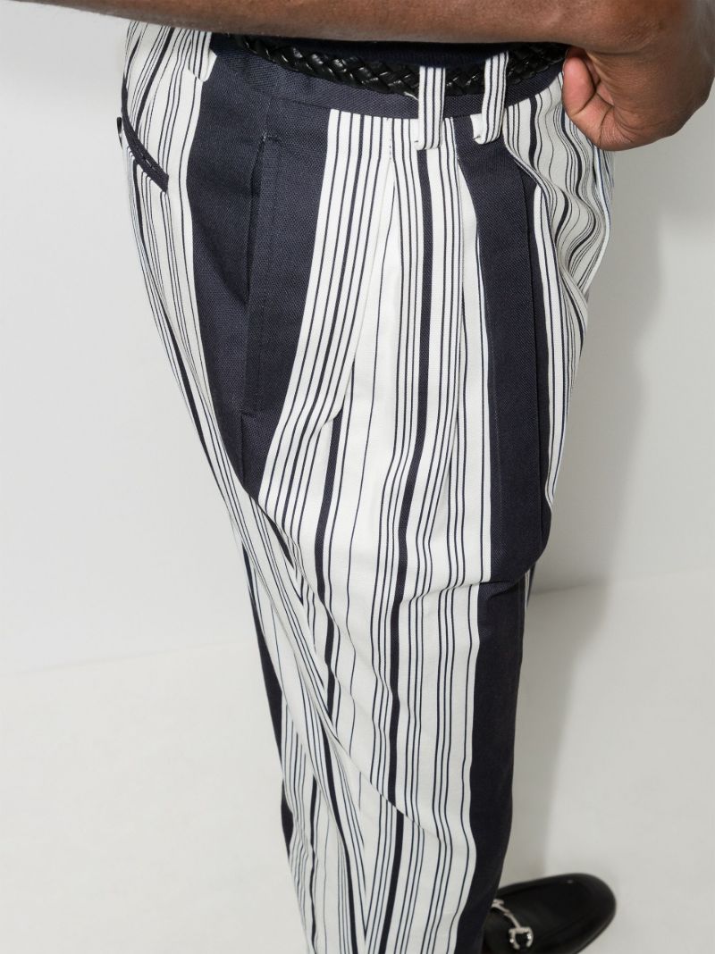 Striped Cropped Trousers