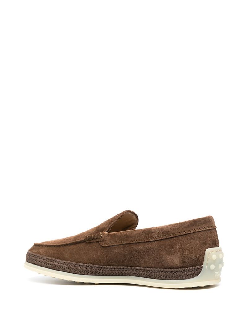 Brown Slipper Suede Loafers