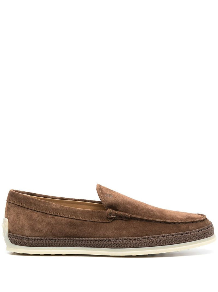 Brown Slipper Suede Loafers