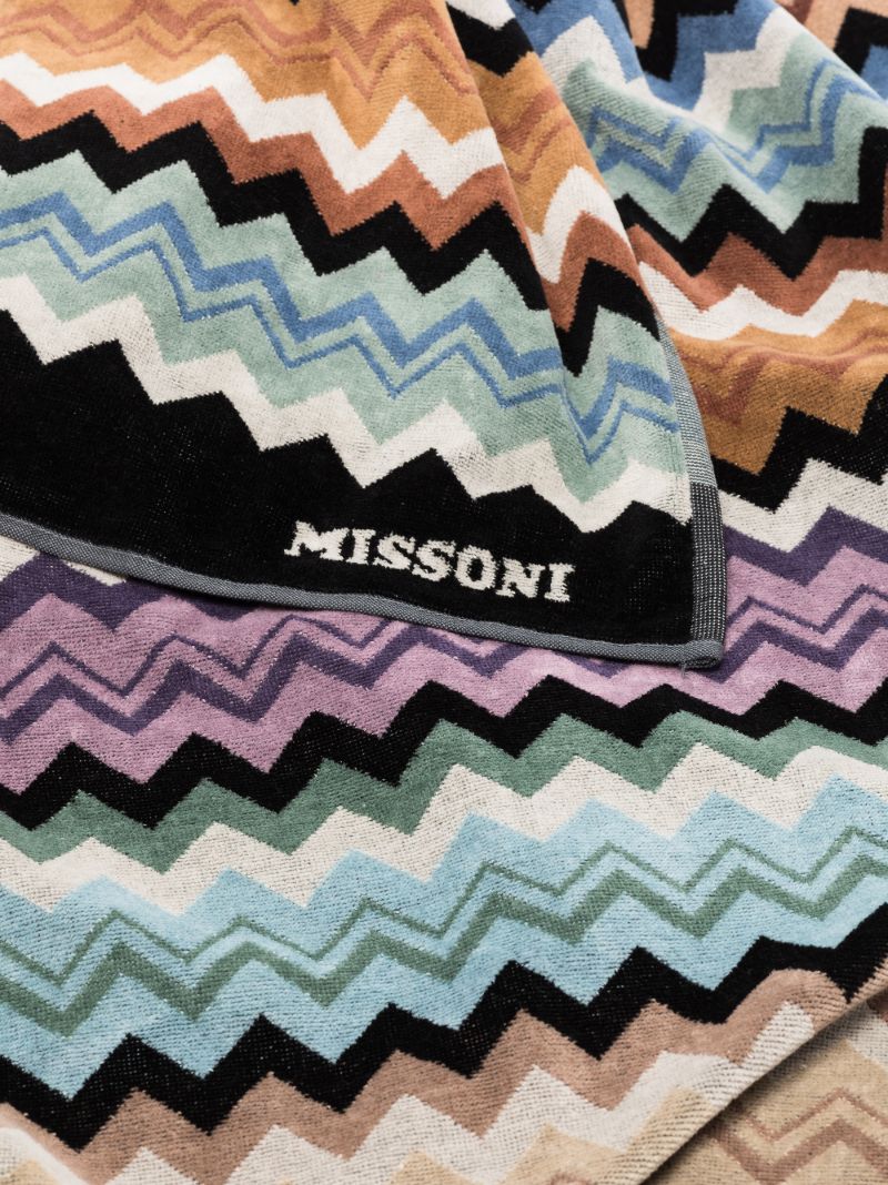 Multicoloured Adam Printed Cotton Towel