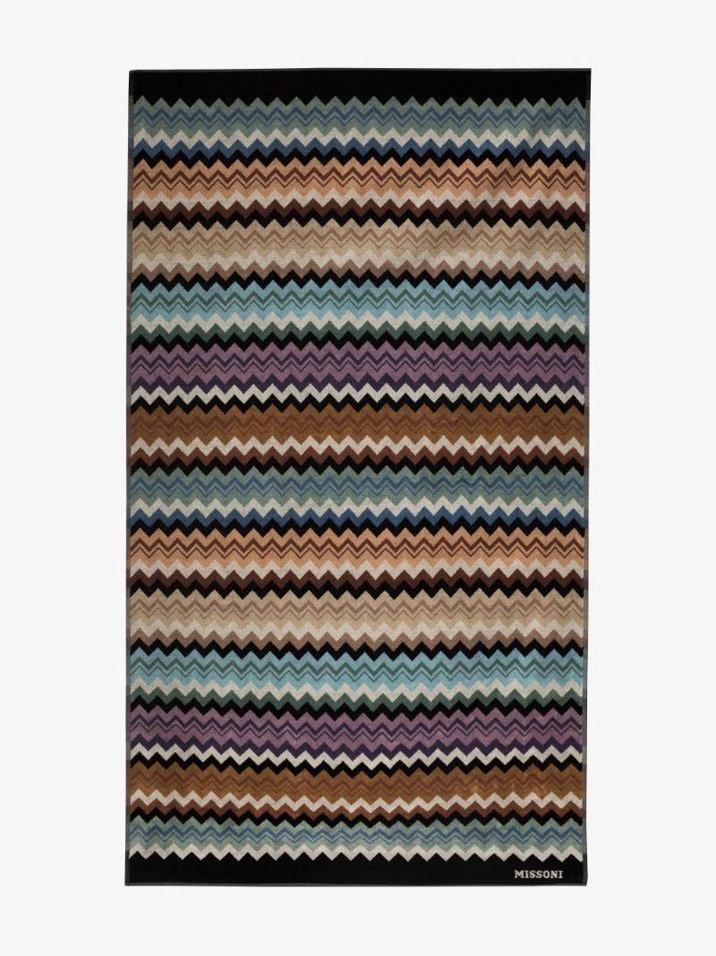Multicoloured Adam Printed Cotton Towel