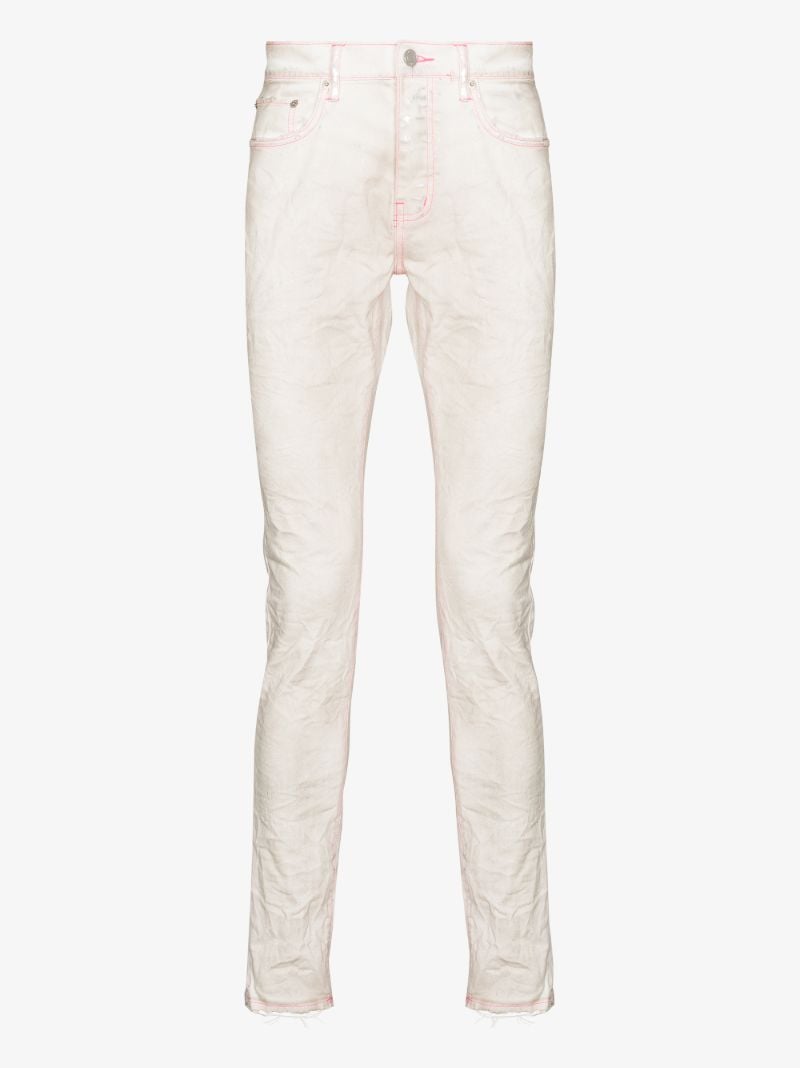 P001 Neon Stitch Skinny Jeans