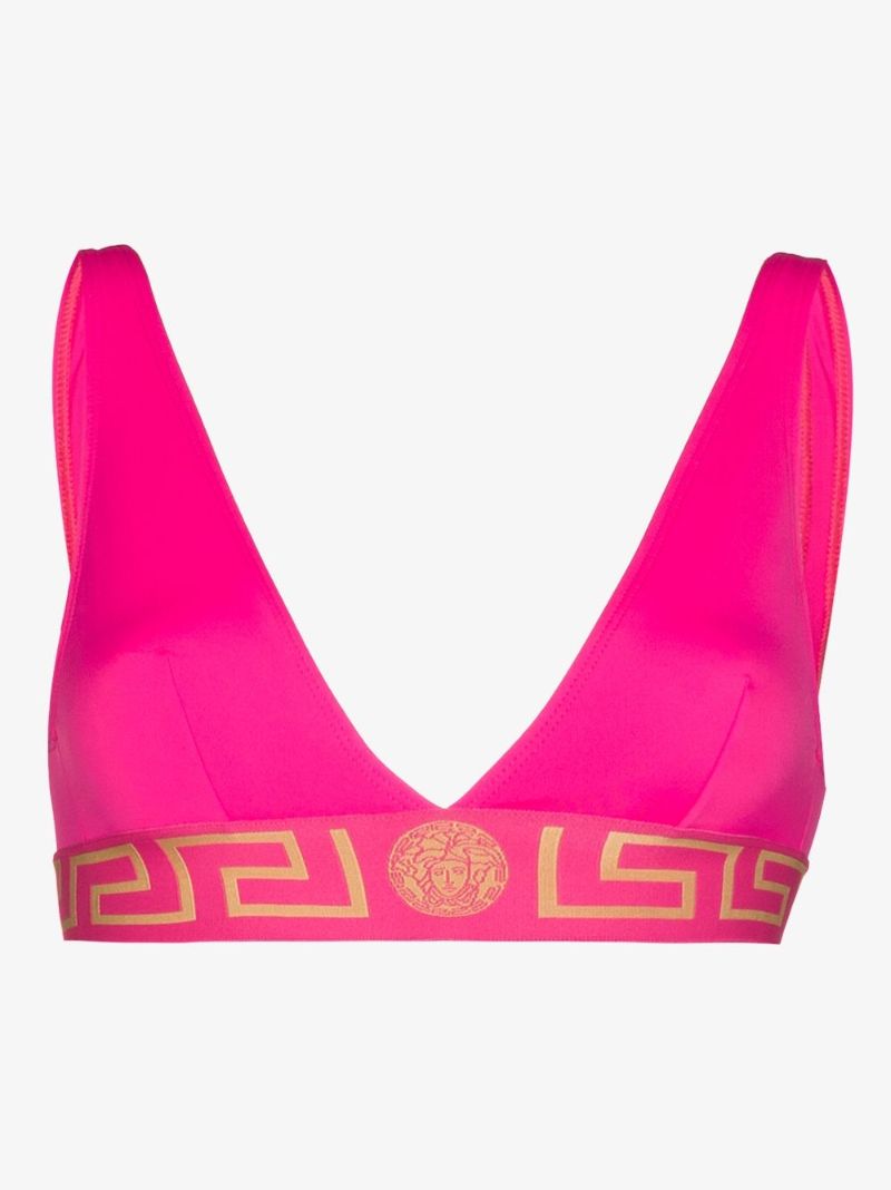 Greca Border Triangle Bikini Top