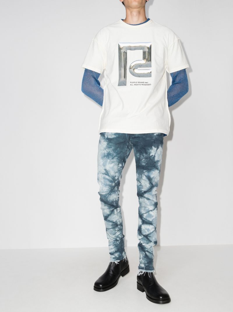 Lapis Marble Skinny Jeans