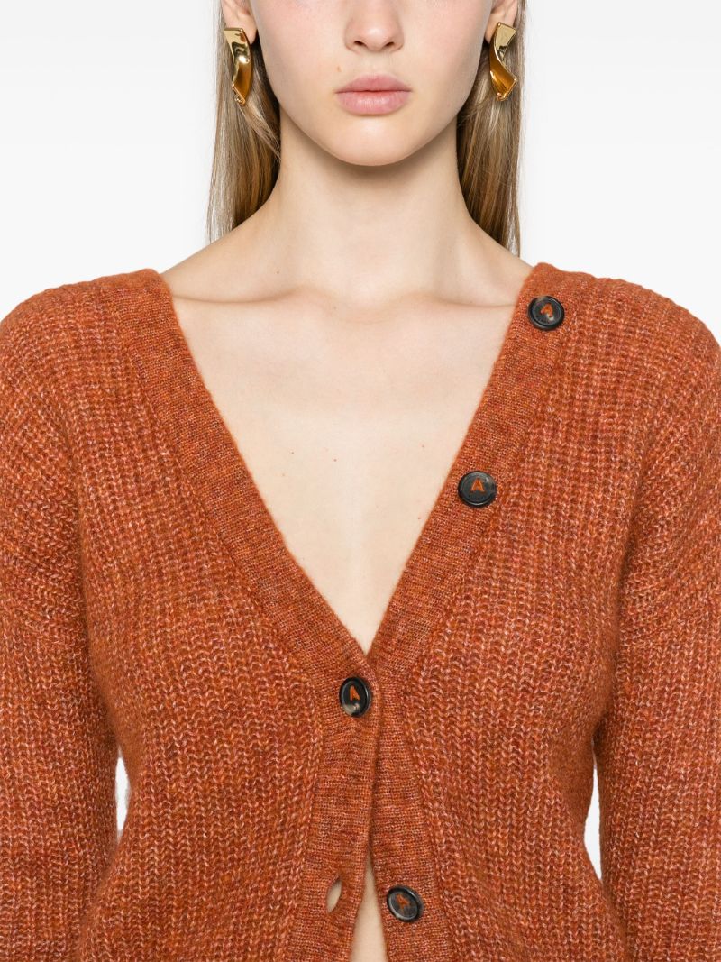 Illimani V-neck Ribbed Cardigan