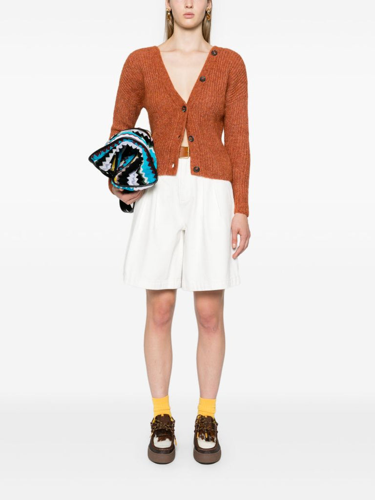 Illimani V-neck Ribbed Cardigan