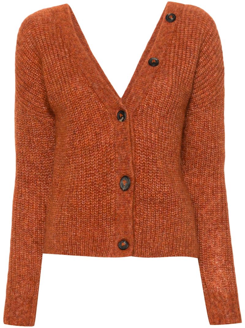 Illimani V-neck Ribbed Cardigan