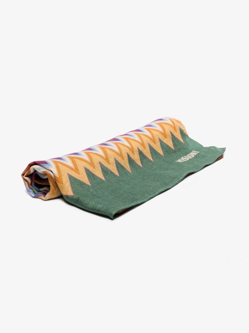Neutral Alvise Zigzag Beach Towel