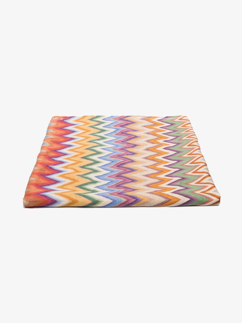 Neutral Alvise Zigzag Beach Towel