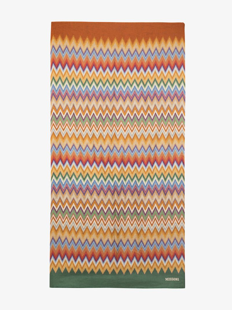 Neutral Alvise Zigzag Beach Towel