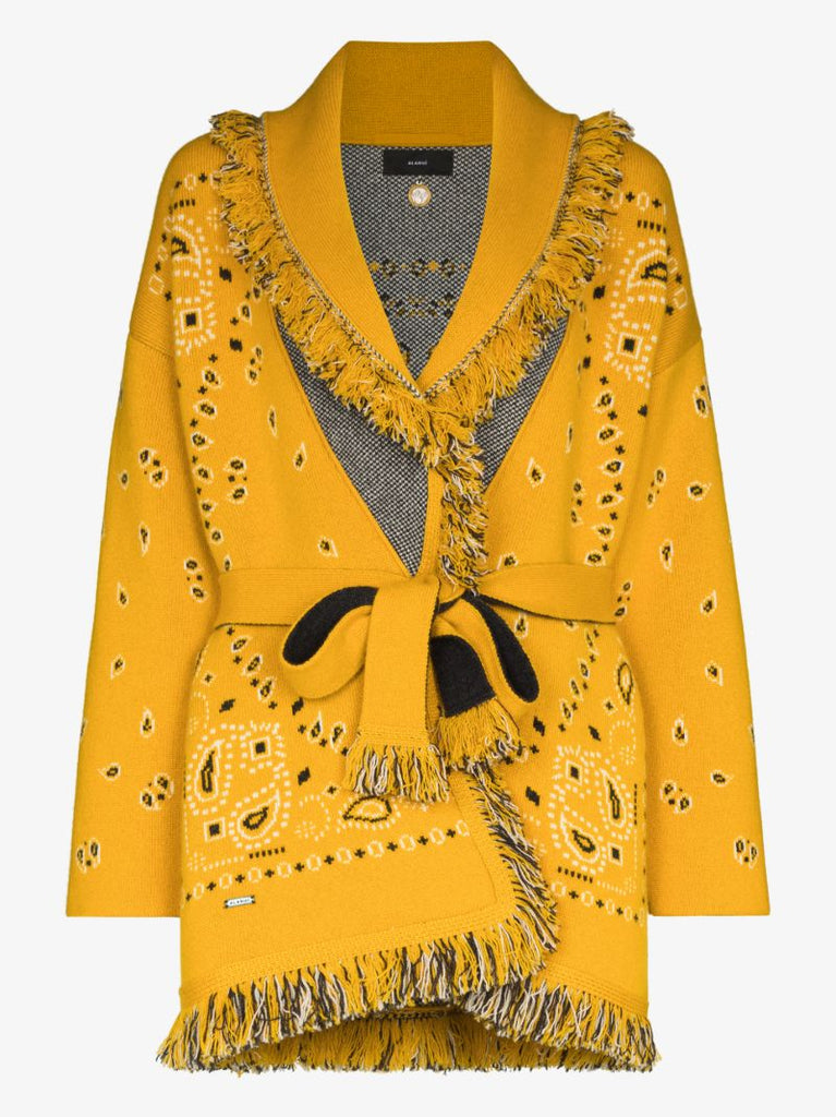 Bandana Jacquard Cardigan