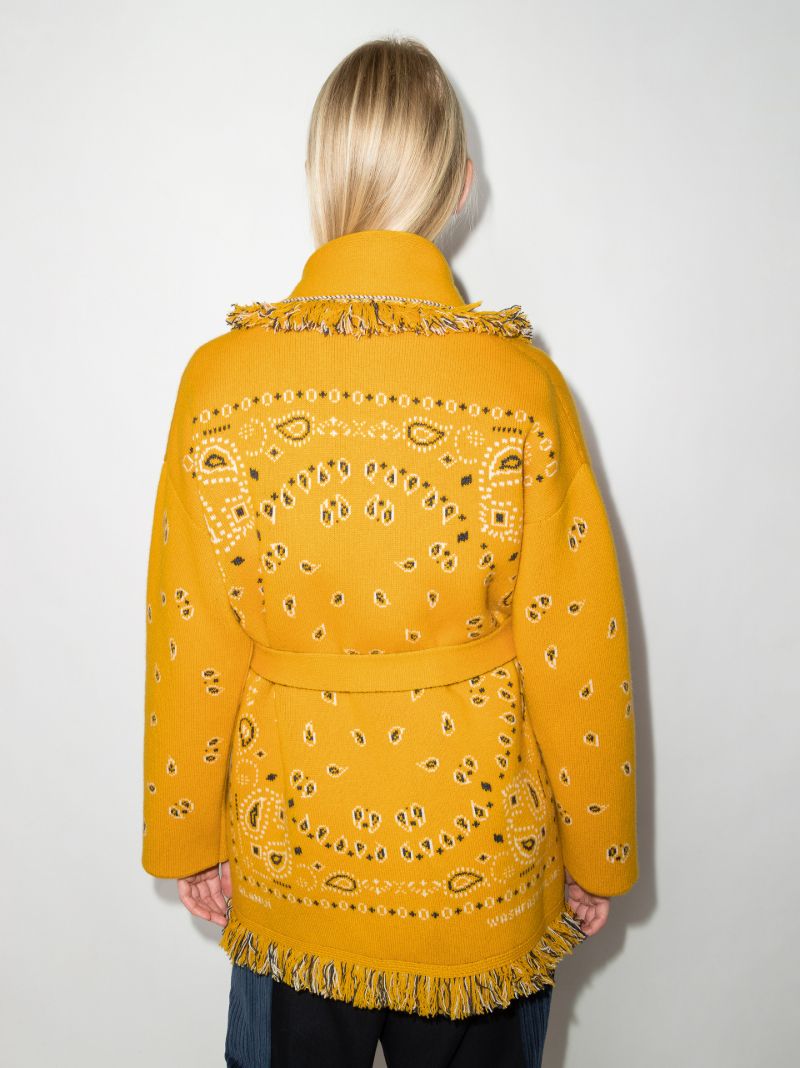 Bandana Jacquard Cardigan