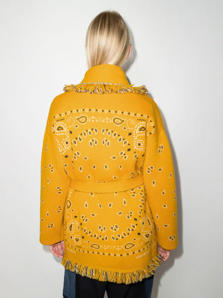 Bandana Jacquard Cardigan