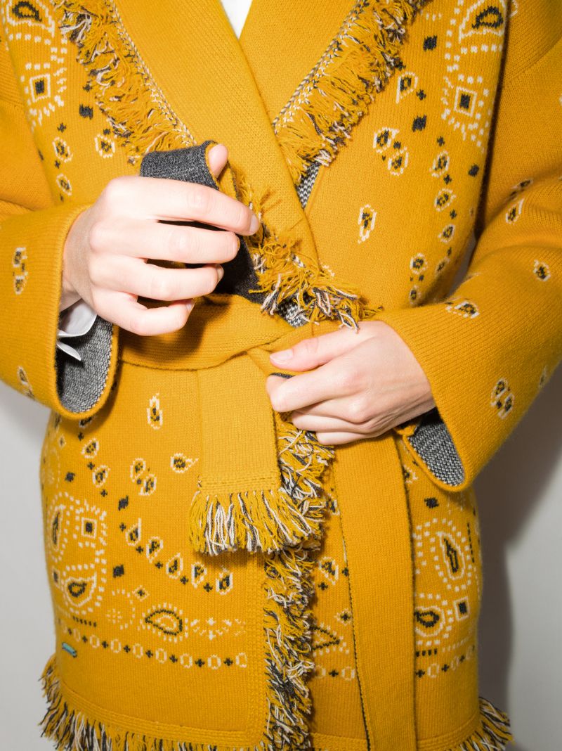 Bandana Jacquard Cardigan